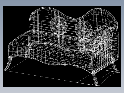 室内家具和灯具等的模型十二-K-S39