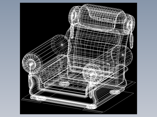 室内家具和灯具等的模型十二-K-S33-1