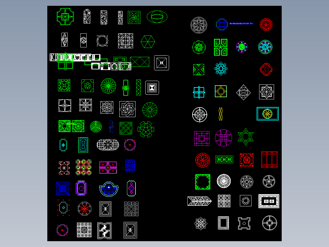 室内装饰cad图块