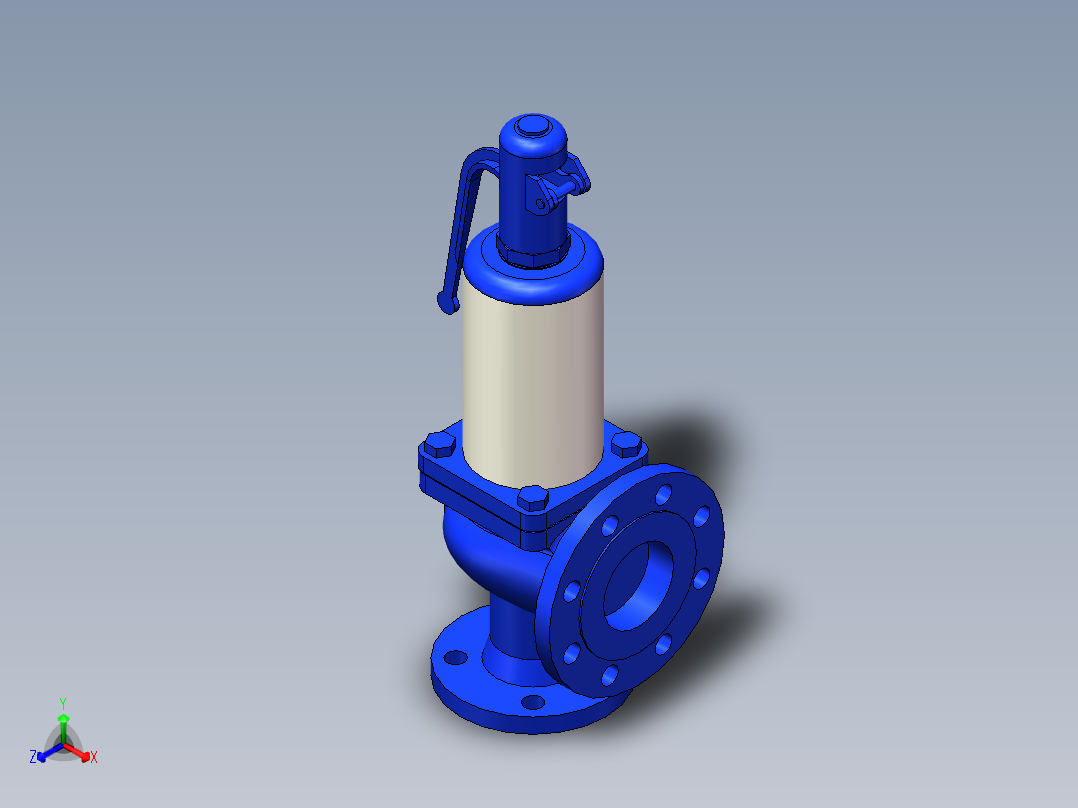 安全阀系列正等轴测图