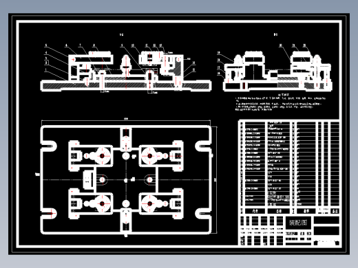 制定夹具底座零件（图5-23）的加工工艺，设计钻4×Ф28孔的钻床夹具