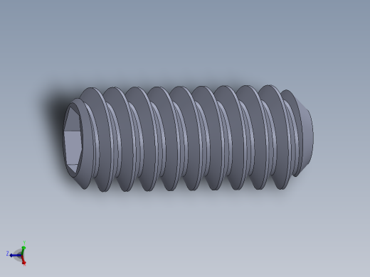 UNC 平头紧定螺钉-UNC SET SCREW 10-24 x0.4375.SLDPRT