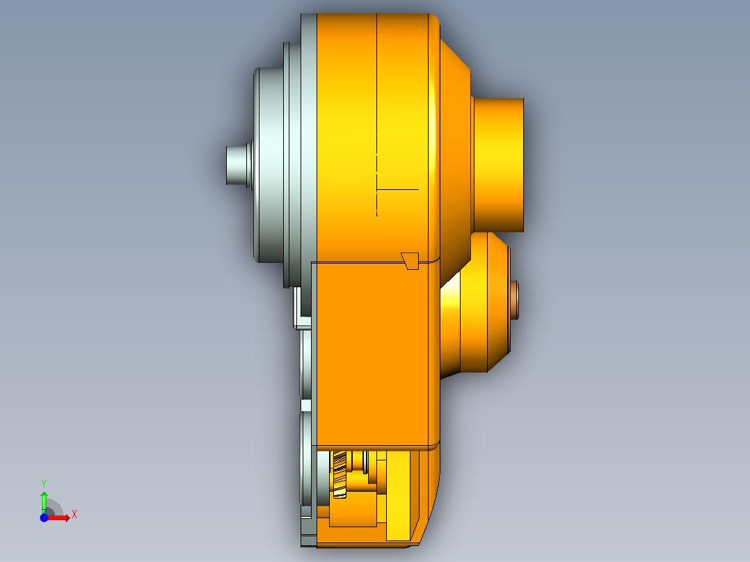 机械传动式无级变速器设计==1153443==三维通用格式前视图