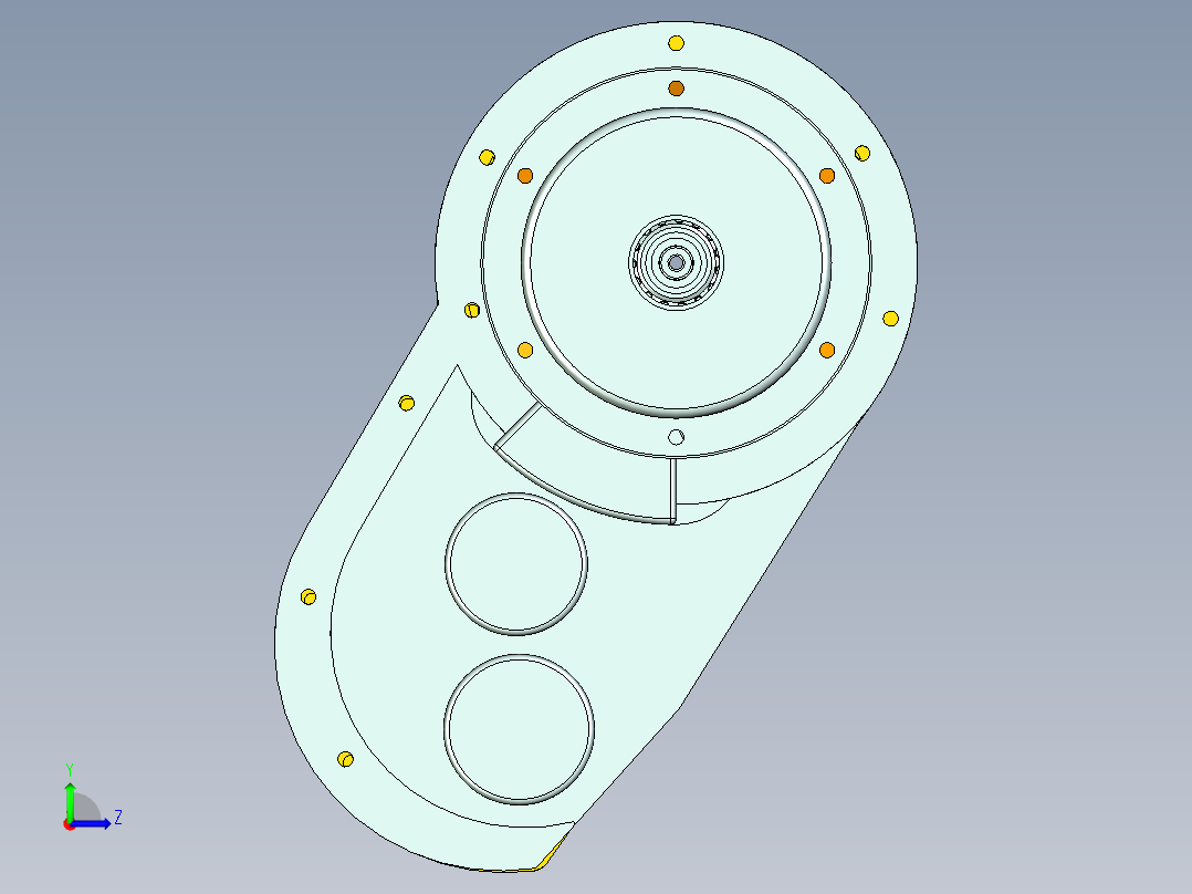 机械传动式无级变速器设计==1153443==三维通用格式左视图