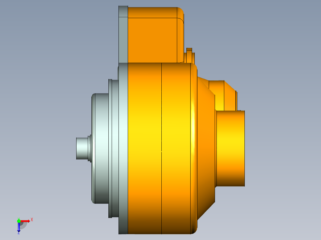 机械传动式无级变速器设计==1153443==三维通用格式俯视图