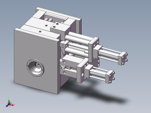 弯管，旋转抽芯模具