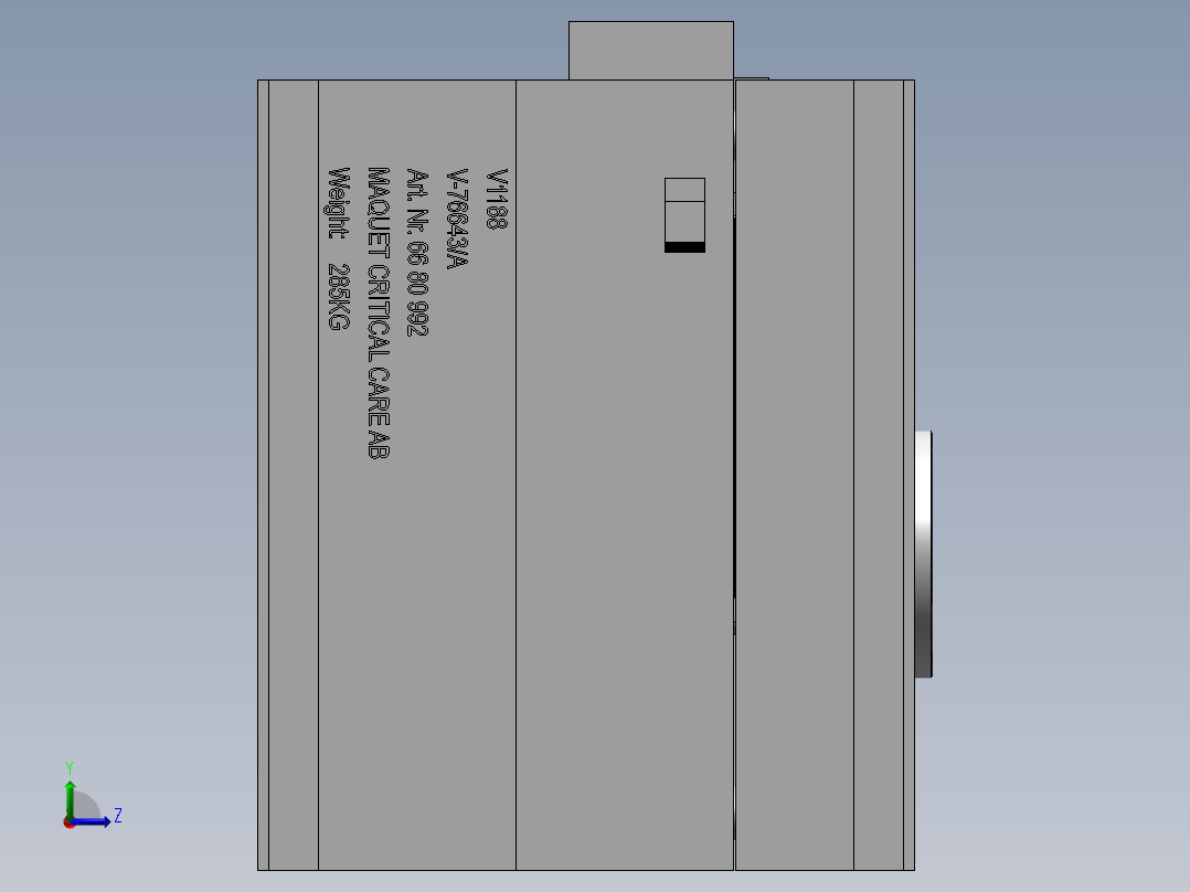 弯管，旋转抽芯模具左视图