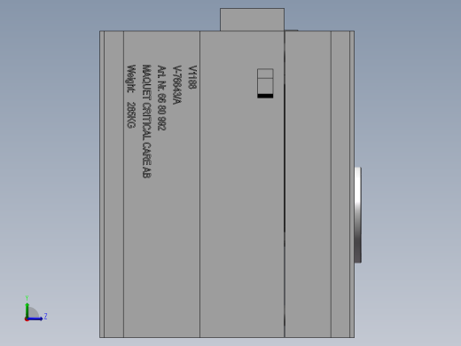 弯管，旋转抽芯模具左视缩略图