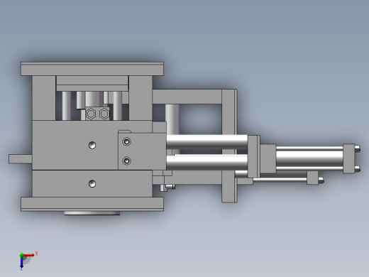 弯管，旋转抽芯模具俯视缩略图
