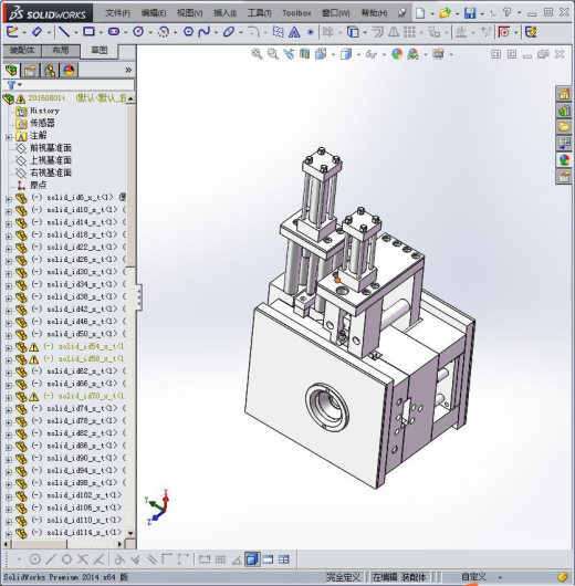 弯管，旋转抽芯模具缩略图