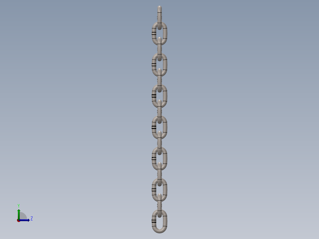 紧固件-0.3750 Chain Links左视图