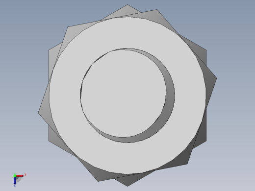 螺栓螺母装配图及运动仿真俯视缩略图