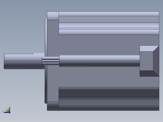 3403HS60U14 汉德宝 标准混合步进电机10A0右视缩略图