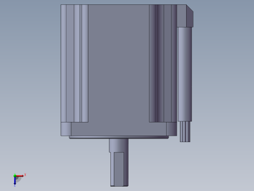3403HS60U14 汉德宝 标准混合步进电机10A0俯视缩略图