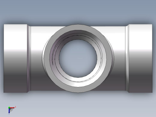 四通-等径内丝 DN8俯视缩略图