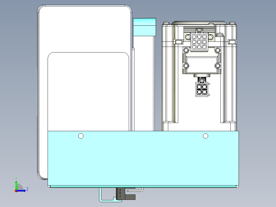 威洛博VBC同步带传动一无尘环境VBC14-L45-S2800-BLU-ZP40-C3左视图