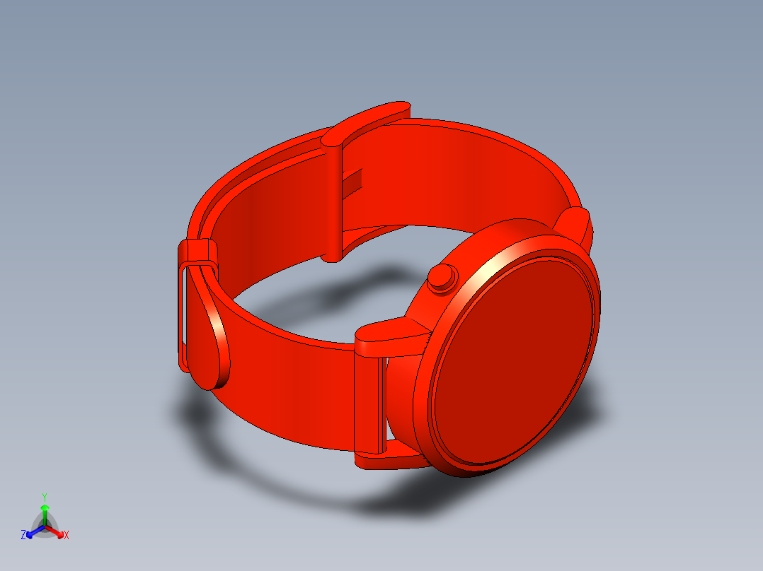 moto360智能手表正等轴测图