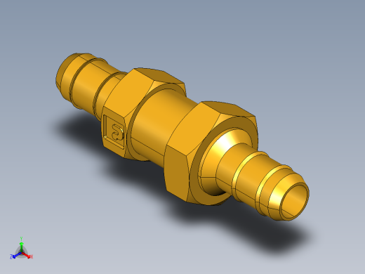 工业通用螺蚊管倒齿式工业硬管接头Bulkhead Union 22BH-6-6