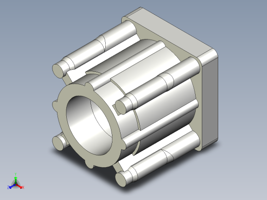 連結襯套180,NDQ-3D多系列多零件图纸模型
