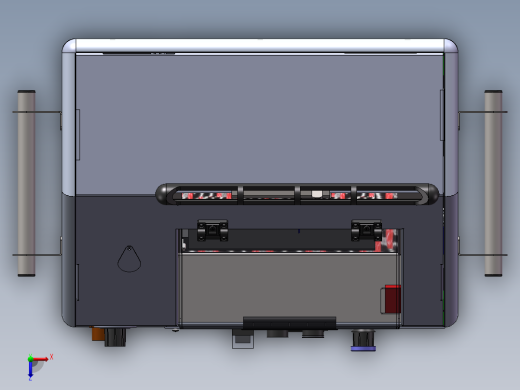干冰清洗机SW三维模型俯视缩略图