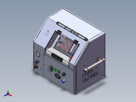 干冰清洗机SW三维模型正等轴测缩略图