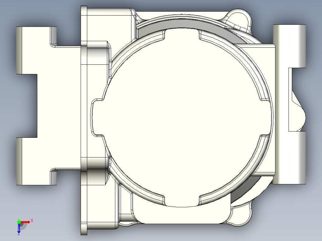 漩涡空压机装配俯视图