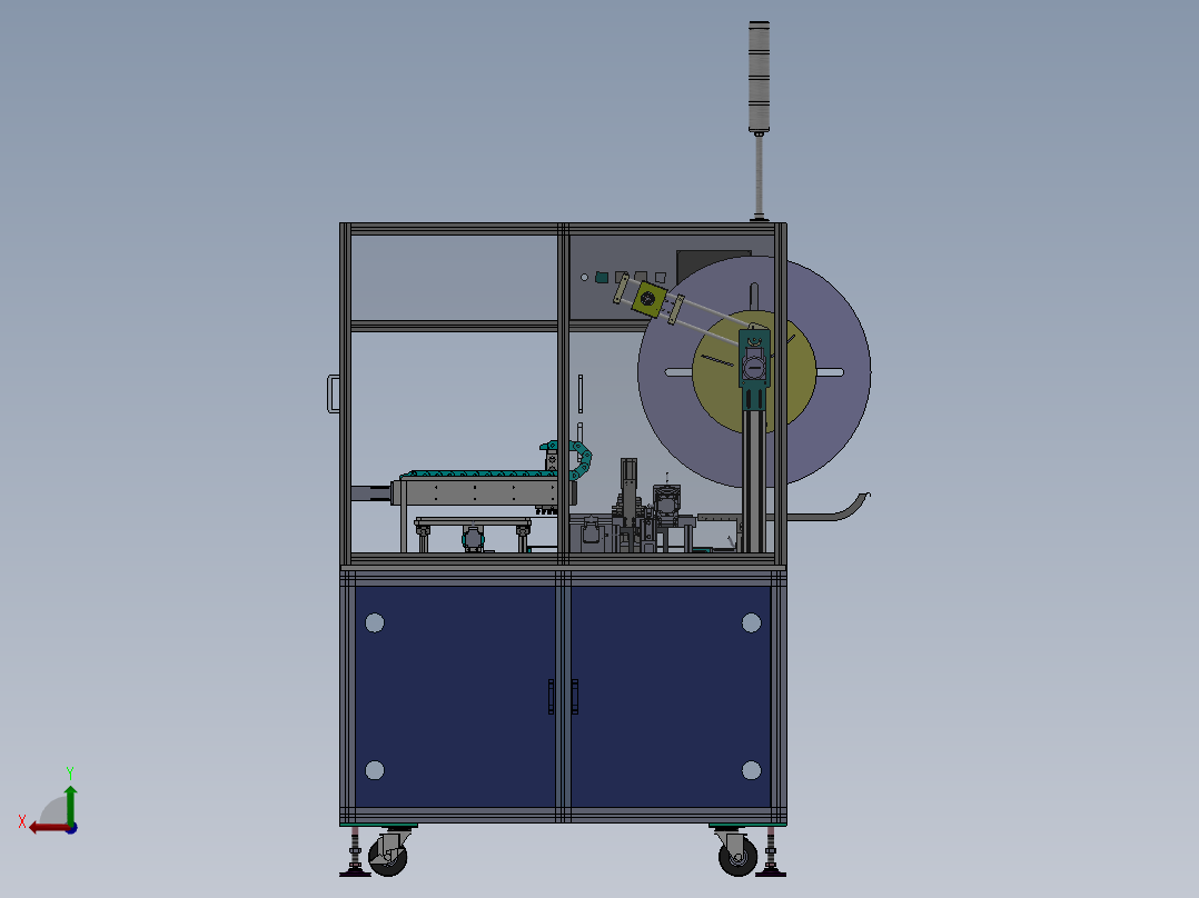 插针检测摆盘机 折料摆盘自动机sw16可编辑后视图