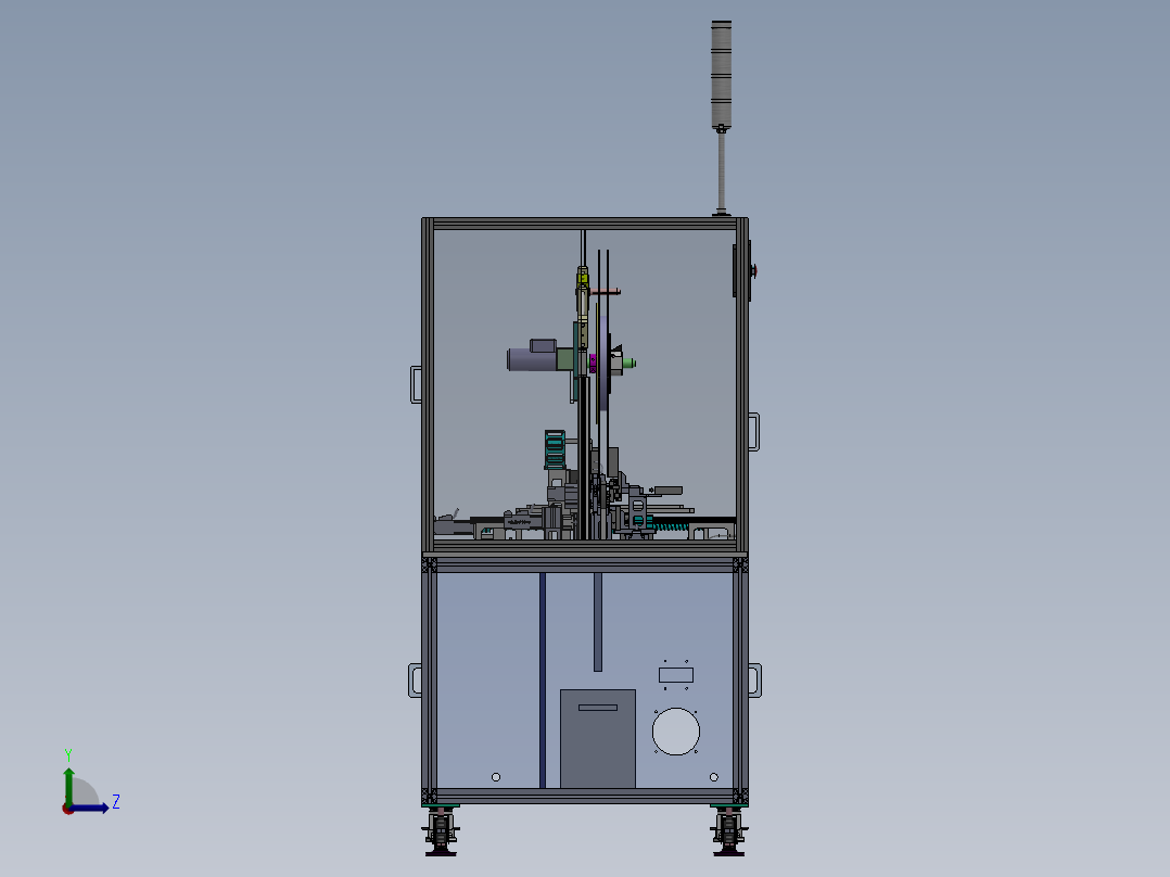插针检测摆盘机 折料摆盘自动机sw16可编辑左视图