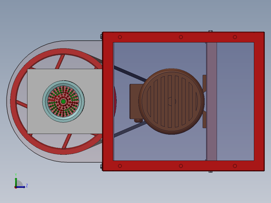 智能绞肉机sw17可编辑左视图
