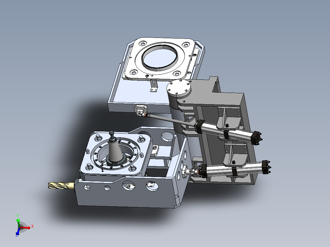 角度头旋转固定架
