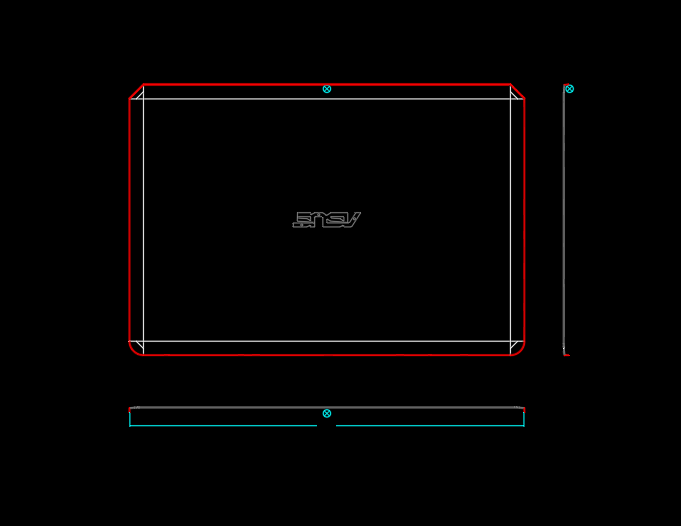 笔记本电脑A面外壳90度四周折弯模具设计图