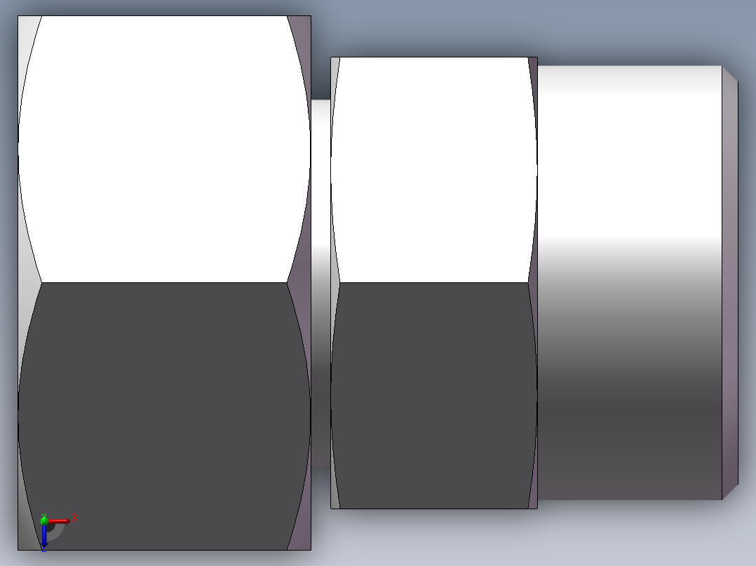 直通同径度接头、2C-26俯视图