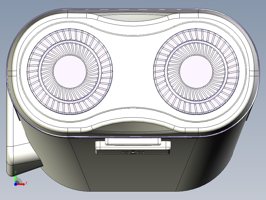 剃须刀模型图档前视图
