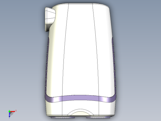 剃须刀模型图档俯视缩略图