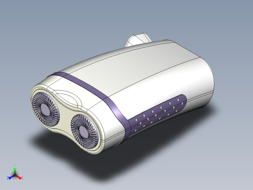 剃须刀模型图档正等轴测缩略图