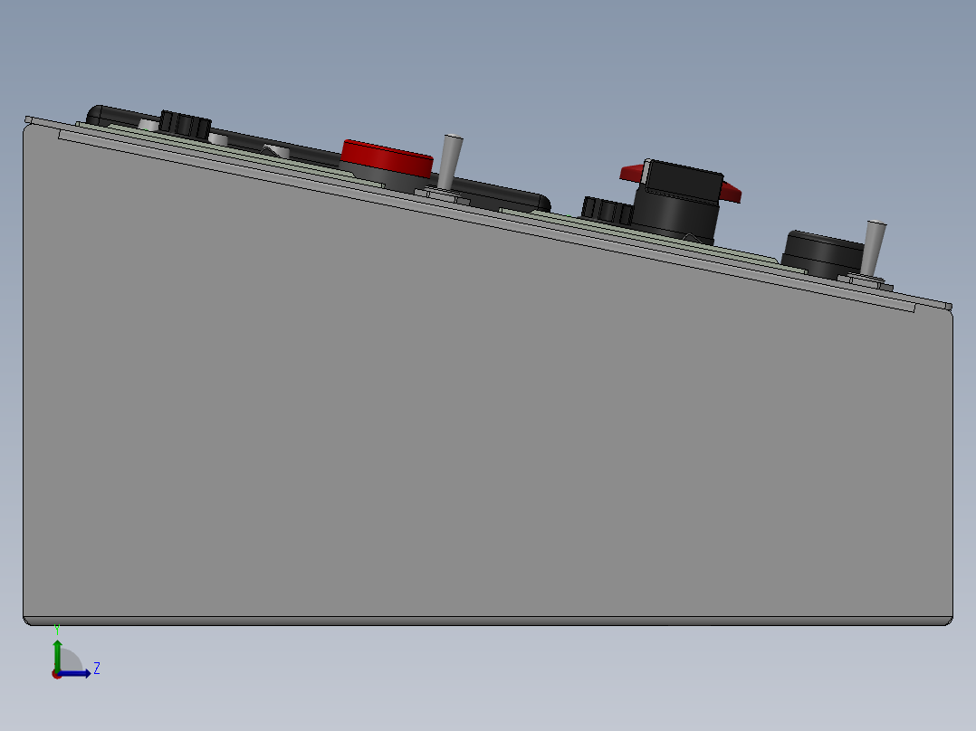 控制屏、屏幕(26)左视图