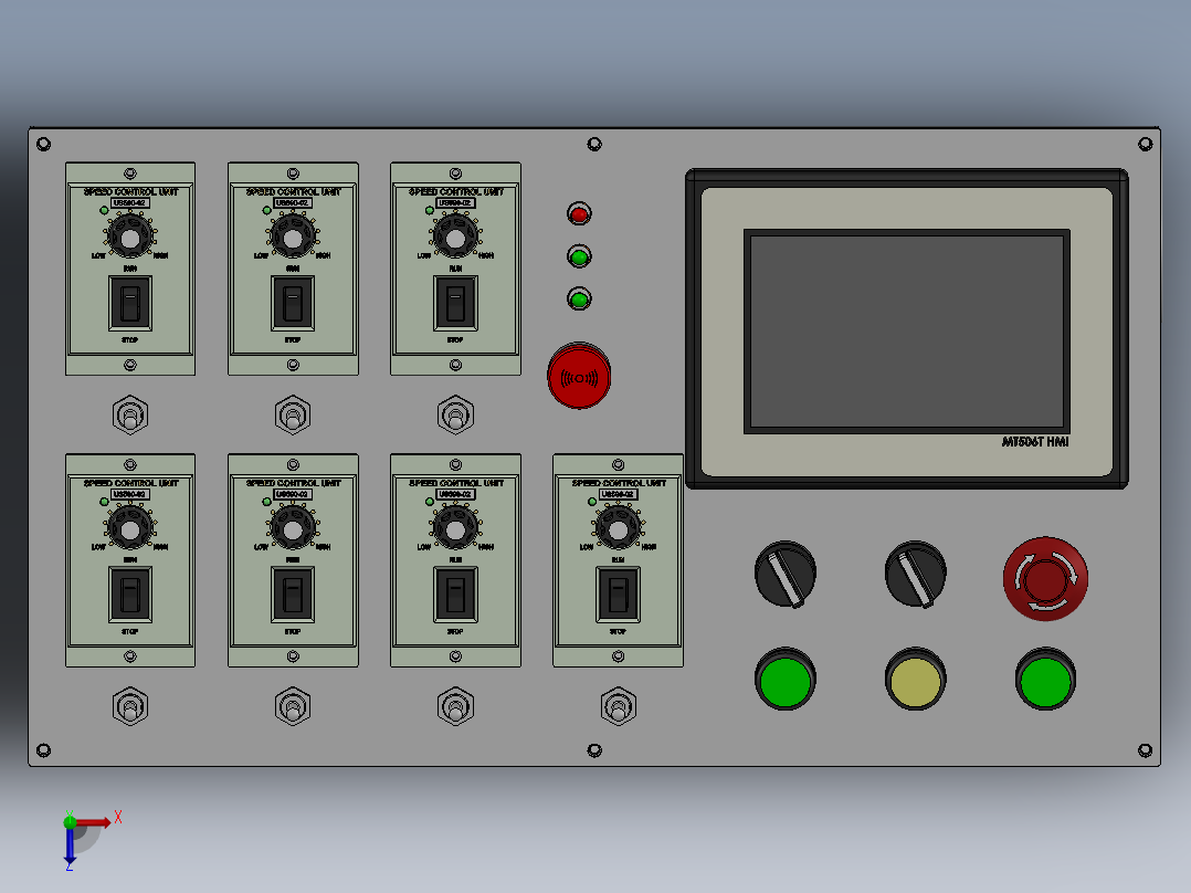 控制屏、屏幕(26)俯视图