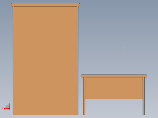 书桌，橱柜后视缩略图