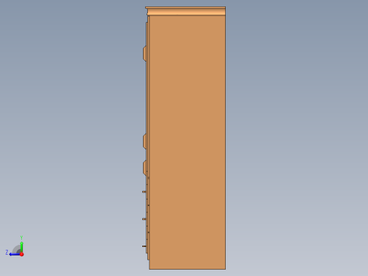 书桌，橱柜右视缩略图