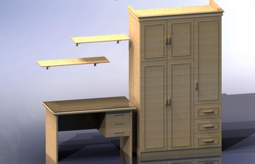 书桌，橱柜缩略图