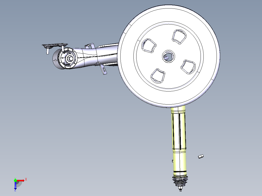 悬架绘图俯视图