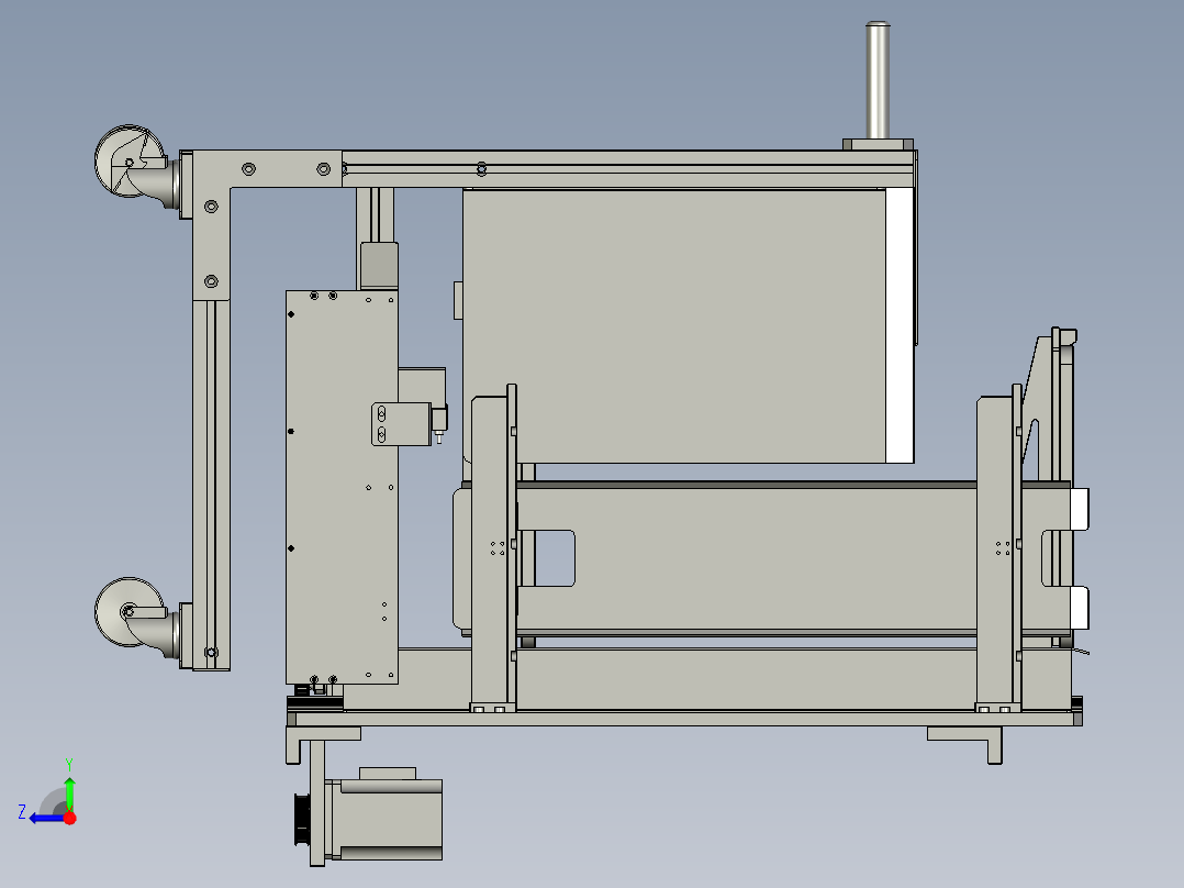 空Tray升降机组件右视图