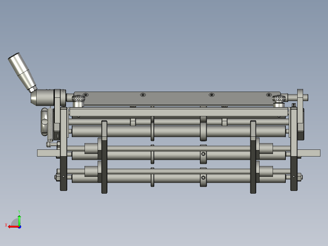 THJ300B302贴合进料架组件后视图