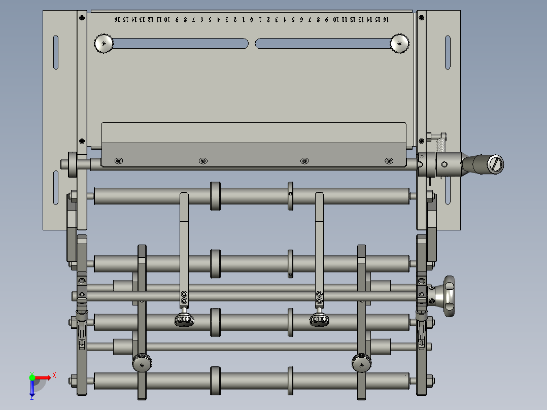 THJ300B302贴合进料架组件俯视图