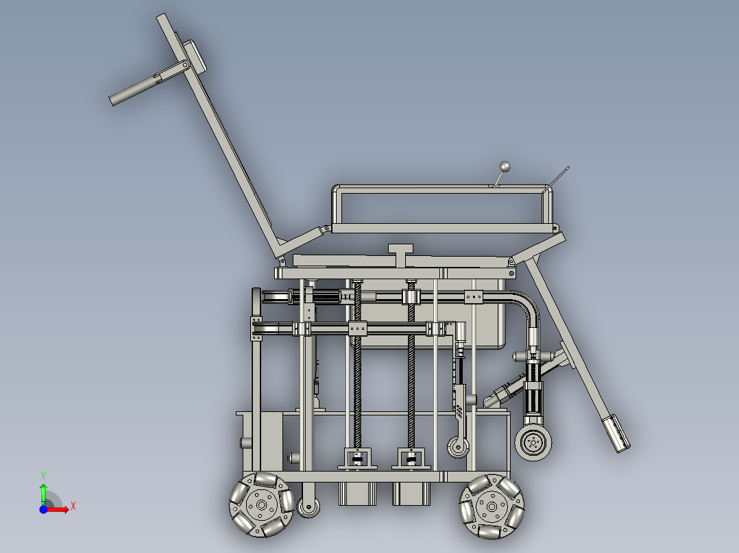 残疾人智能全自动轮椅车前视图