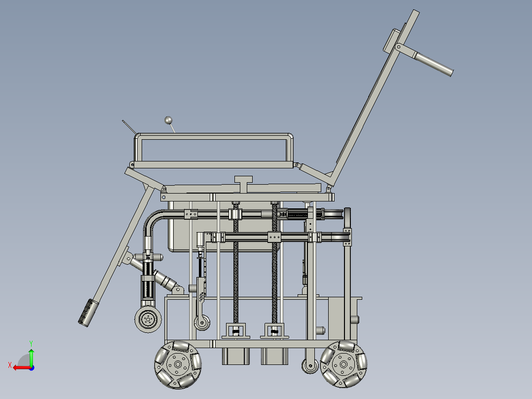 残疾人智能全自动轮椅车后视图