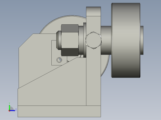 滚轮总成左视缩略图
