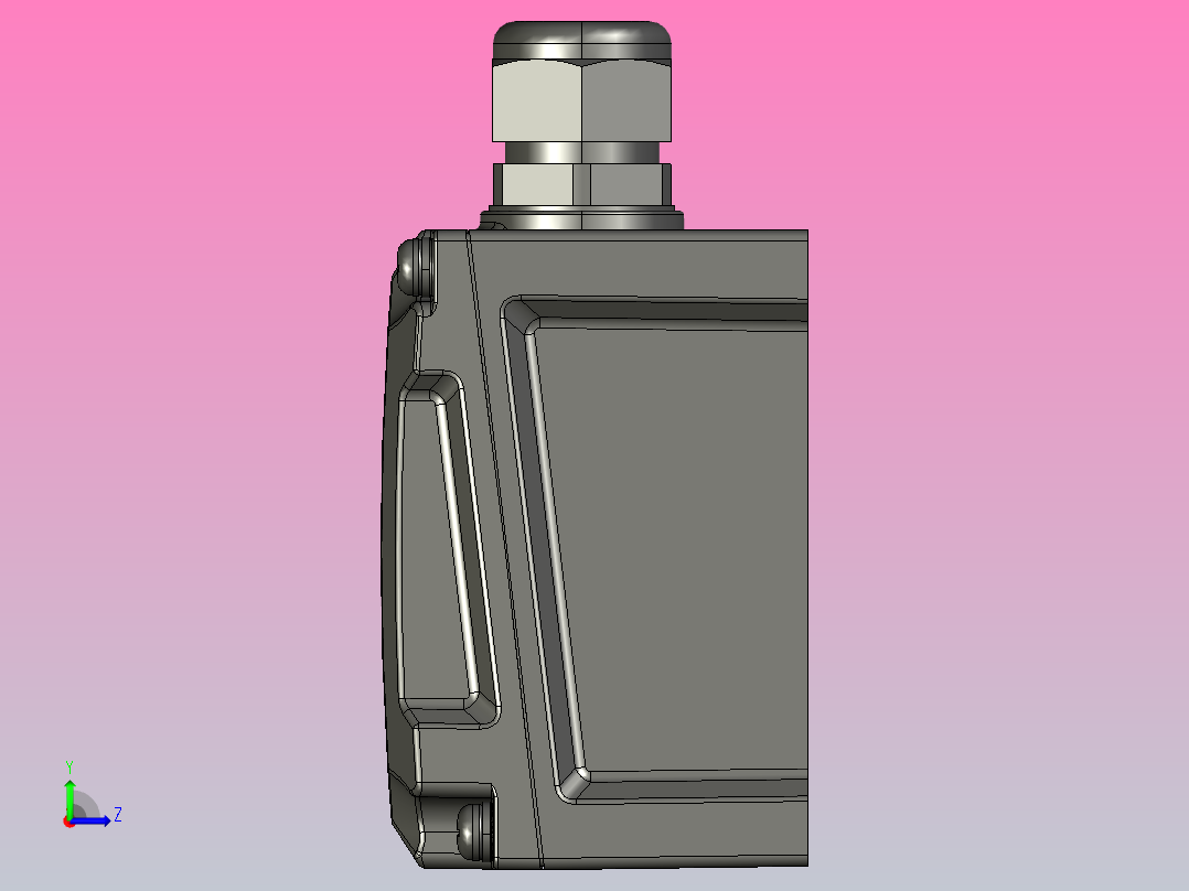 变频减速电机F250RT-U-5～140左视图