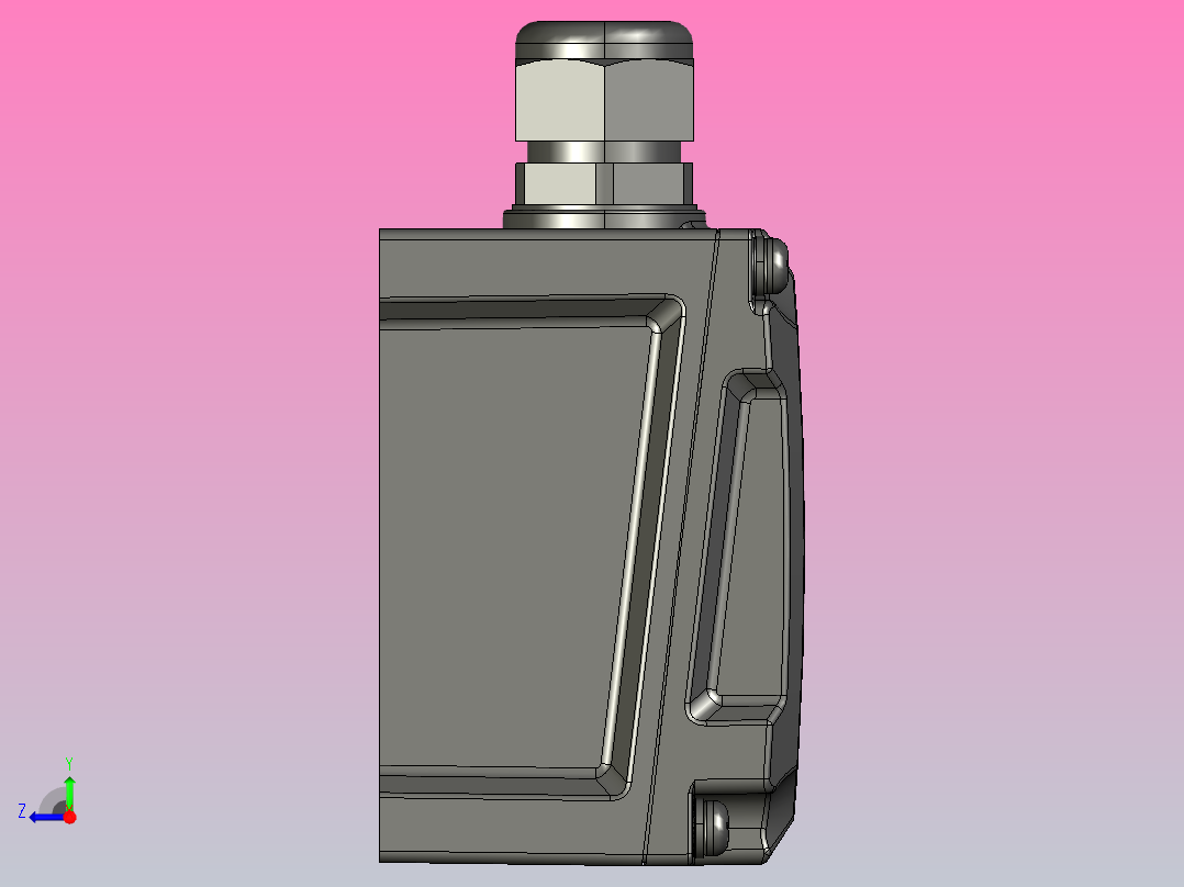 变频减速电机F250RT-U-5～140右视图