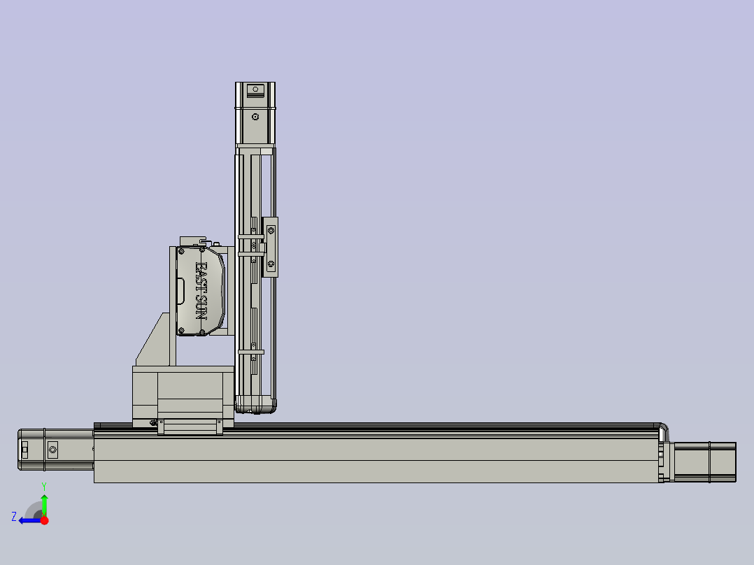 三轴龙门右视图